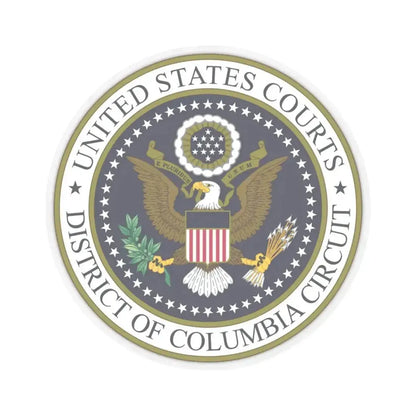 District of Columbia Court of Appeals Seal (United States) STICKER Vinyl Kiss-Cut Decal 3 Inch Transparent - The Sticker Space