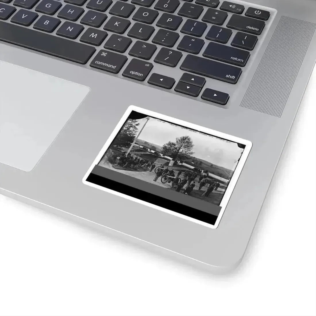 District of Columbia. Officers and Men of Company F, 3D Massachusetts Heavy Artillery, in Fort Stevens (U.S. Civil War) STICKER Vinyl Kiss-Cut Decal - The Sticker Space