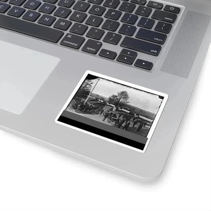 District of Columbia. Officers and Men of Company F, 3D Massachusetts Heavy Artillery, in Fort Stevens (U.S. Civil War) STICKER Vinyl Kiss-Cut Decal - The Sticker Space