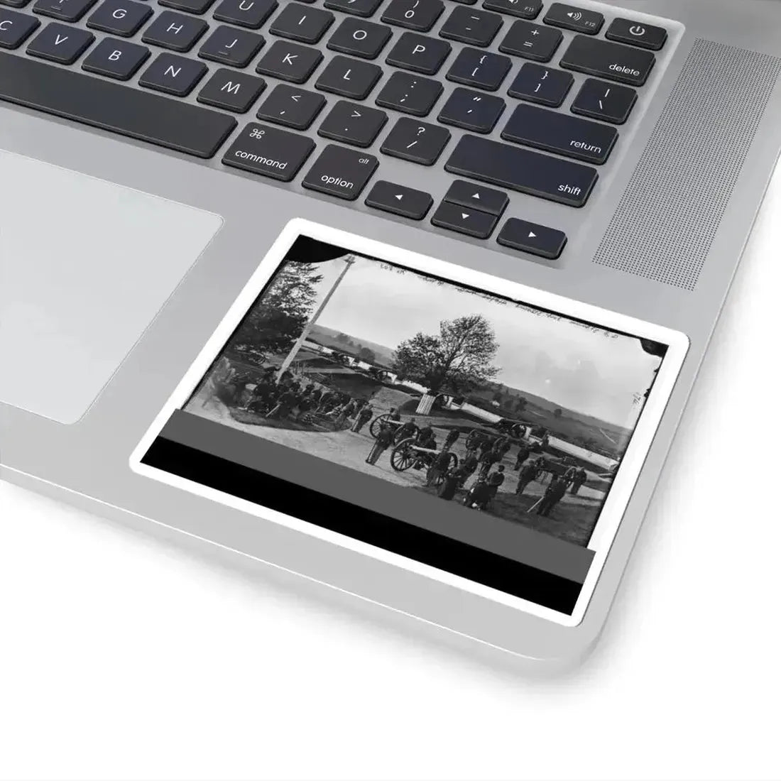 District of Columbia. Officers and Men of Company F, 3D Massachusetts Heavy Artillery, in Fort Stevens (U.S. Civil War) STICKER Vinyl Kiss-Cut Decal - The Sticker Space