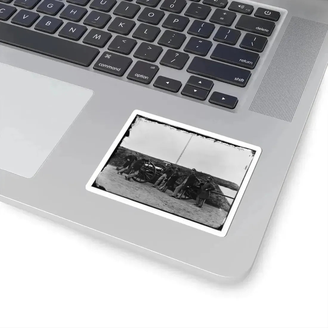 District of Columbia. Sergeants of 3D Massachusetts Heavy Artillery, With Gun and Caisson at Fort Totten (U.S. Civil War) STICKER Vinyl Kiss-Cut Decal - The Sticker Space