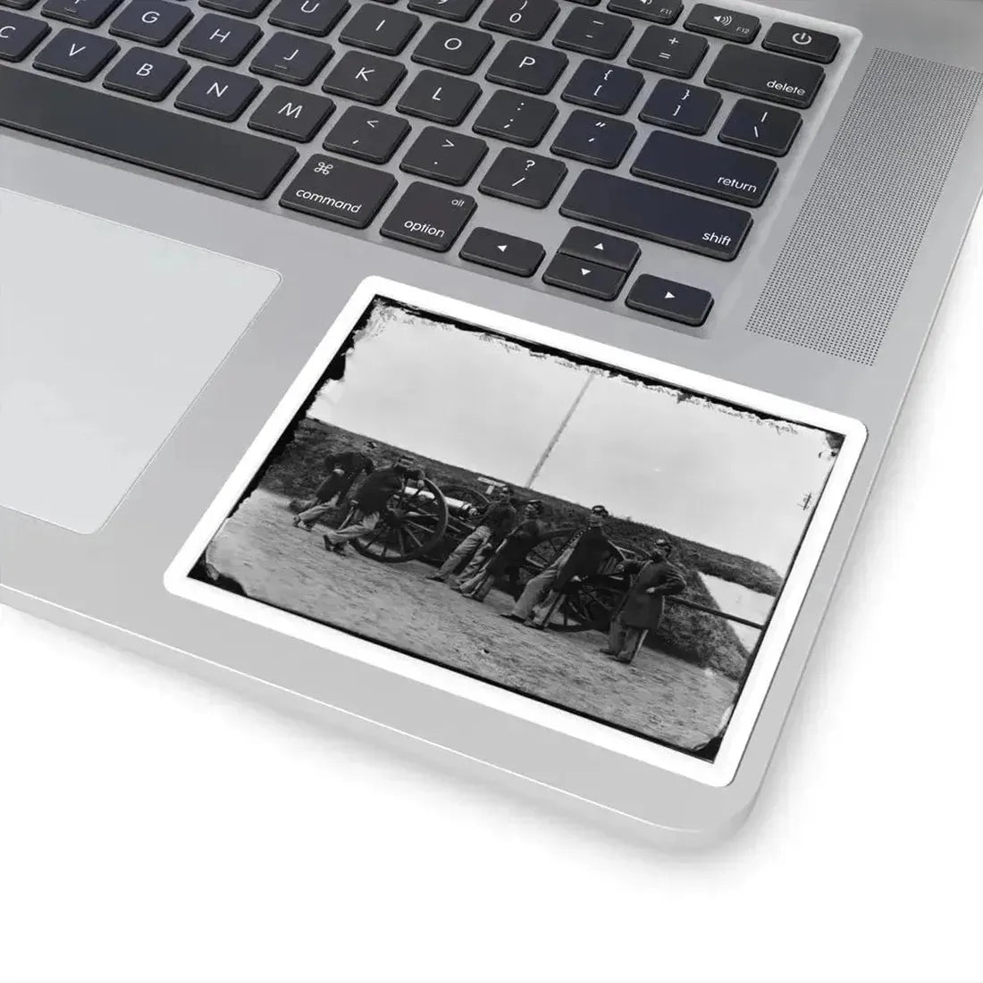 District of Columbia. Sergeants of 3D Massachusetts Heavy Artillery, With Gun and Caisson at Fort Totten (U.S. Civil War) STICKER Vinyl Kiss-Cut Decal - The Sticker Space