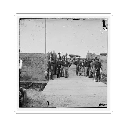 District of Columbia. Soldiers at Gate of Fort Slemmer (U.S. Civil War) STICKER Vinyl Kiss-Cut Decal 4 Inch White - The Sticker Space