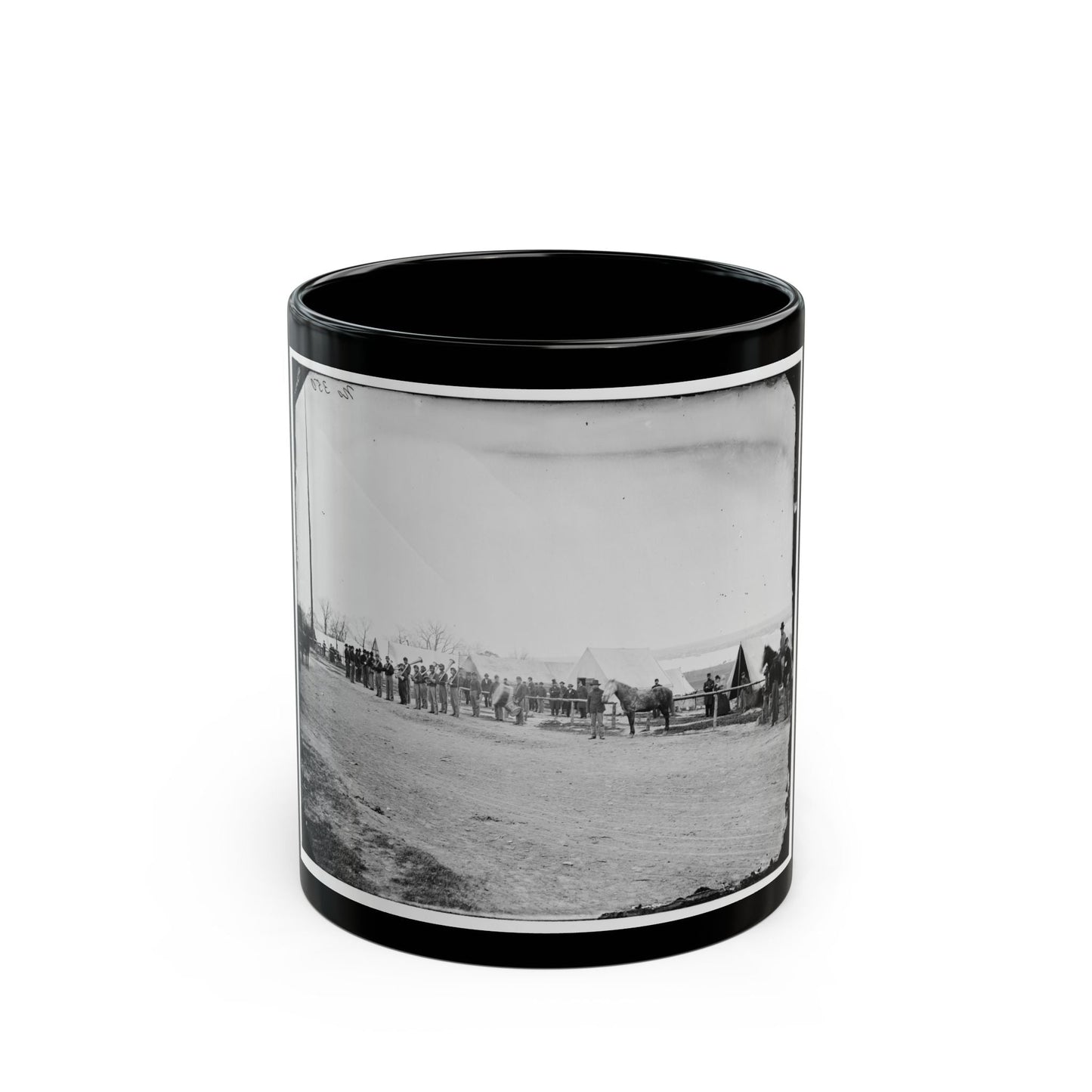 District Of Columbia. Band Before Quarters At Camp Stoneman (U.S. Civil War) Black Coffee Mug