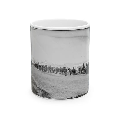 District Of Columbia. Band Before Quarters At Camp Stoneman (U.S. Civil War) White Coffee Mug