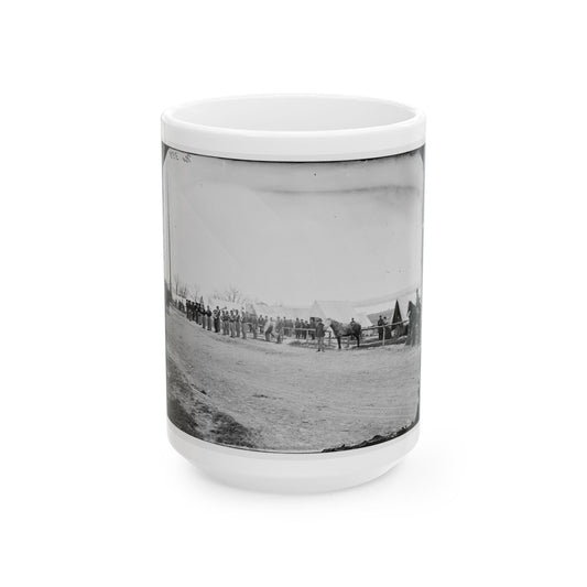 District Of Columbia. Band Before Quarters At Camp Stoneman (U.S. Civil War) White Coffee Mug