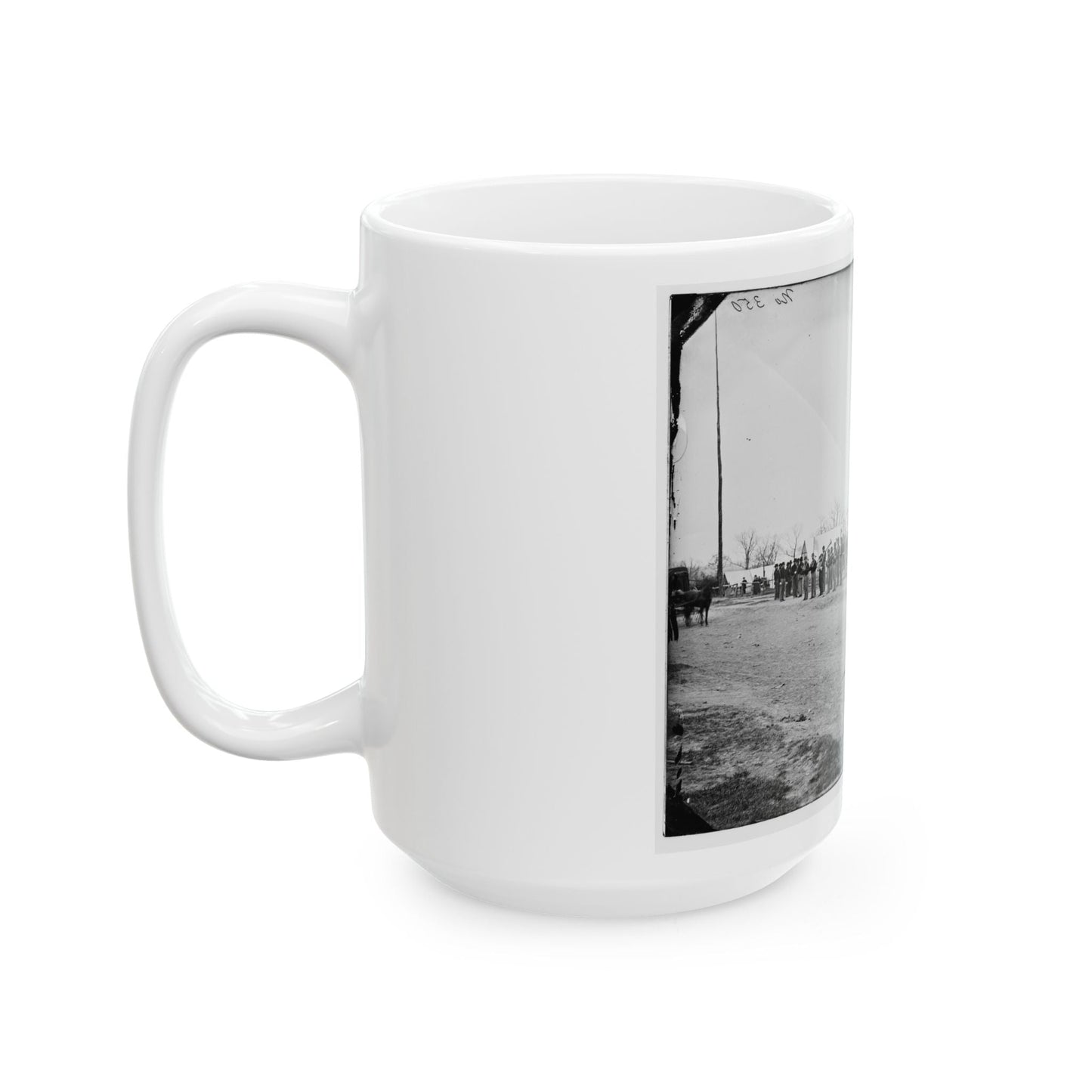 District Of Columbia. Band Before Quarters At Camp Stoneman (U.S. Civil War) White Coffee Mug