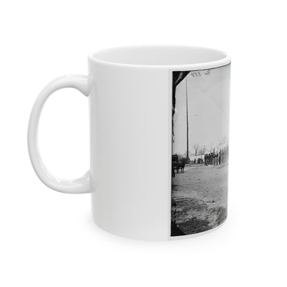 District Of Columbia. Band Before Quarters At Camp Stoneman (U.S. Civil War) White Coffee Mug