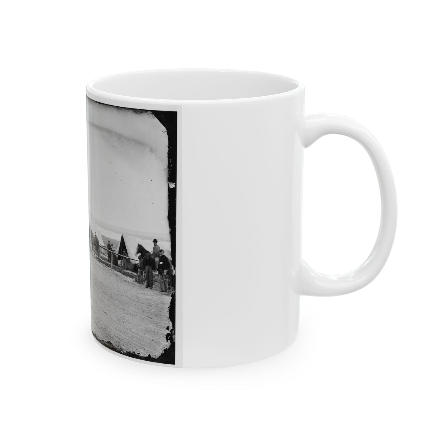 District Of Columbia. Band Before Quarters At Camp Stoneman (U.S. Civil War) White Coffee Mug