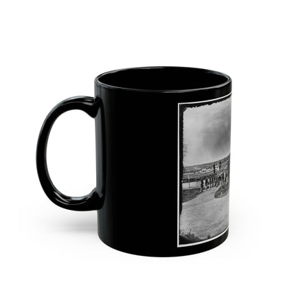 District Of Columbia. Detachment Of Company K, 3d Massachusetts Heavy Artillery, By Guns Of Fort Stevens (U.S. Civil War) Black Coffee Mug