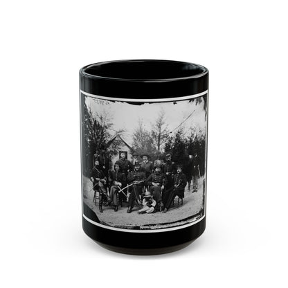 District Of Columbia. Gen. William Gamble And Staff At Camp Stoneman, The Cavalry Depot At Giesborough Point (U.S. Civil War) Black Coffee Mug