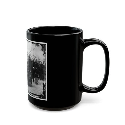 District Of Columbia. Gen. William Gamble And Staff At Camp Stoneman, The Cavalry Depot At Giesborough Point (U.S. Civil War) Black Coffee Mug