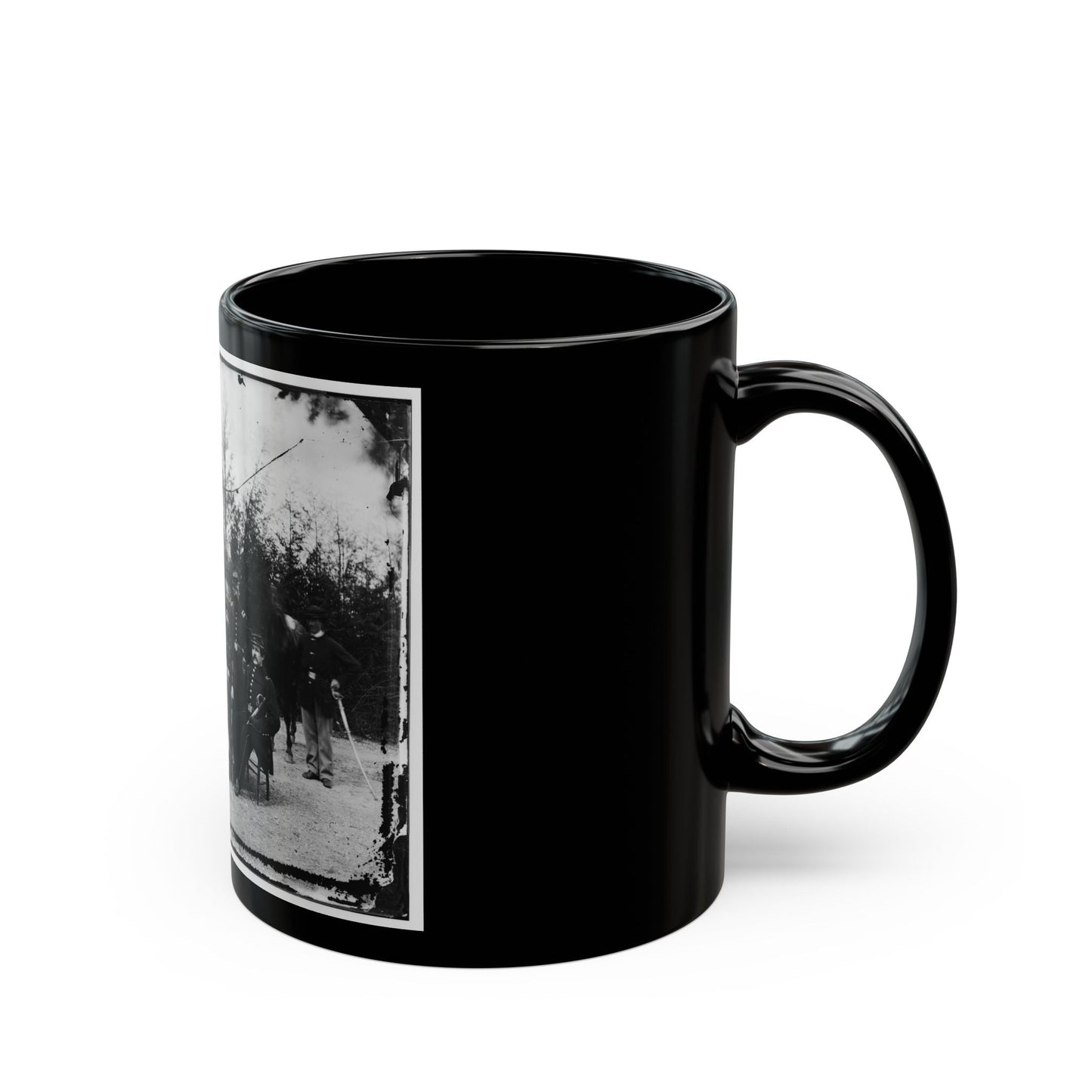 District Of Columbia. Gen. William Gamble And Staff At Camp Stoneman, The Cavalry Depot At Giesborough Point (U.S. Civil War) Black Coffee Mug