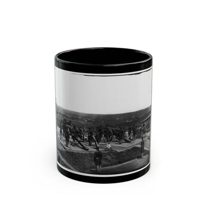 District Of Columbia. Gun Crews Of Company H, 3d Massachusetts Heavy Artillery, At Fort Lincoln (U.S. Civil War) Black Coffee Mug