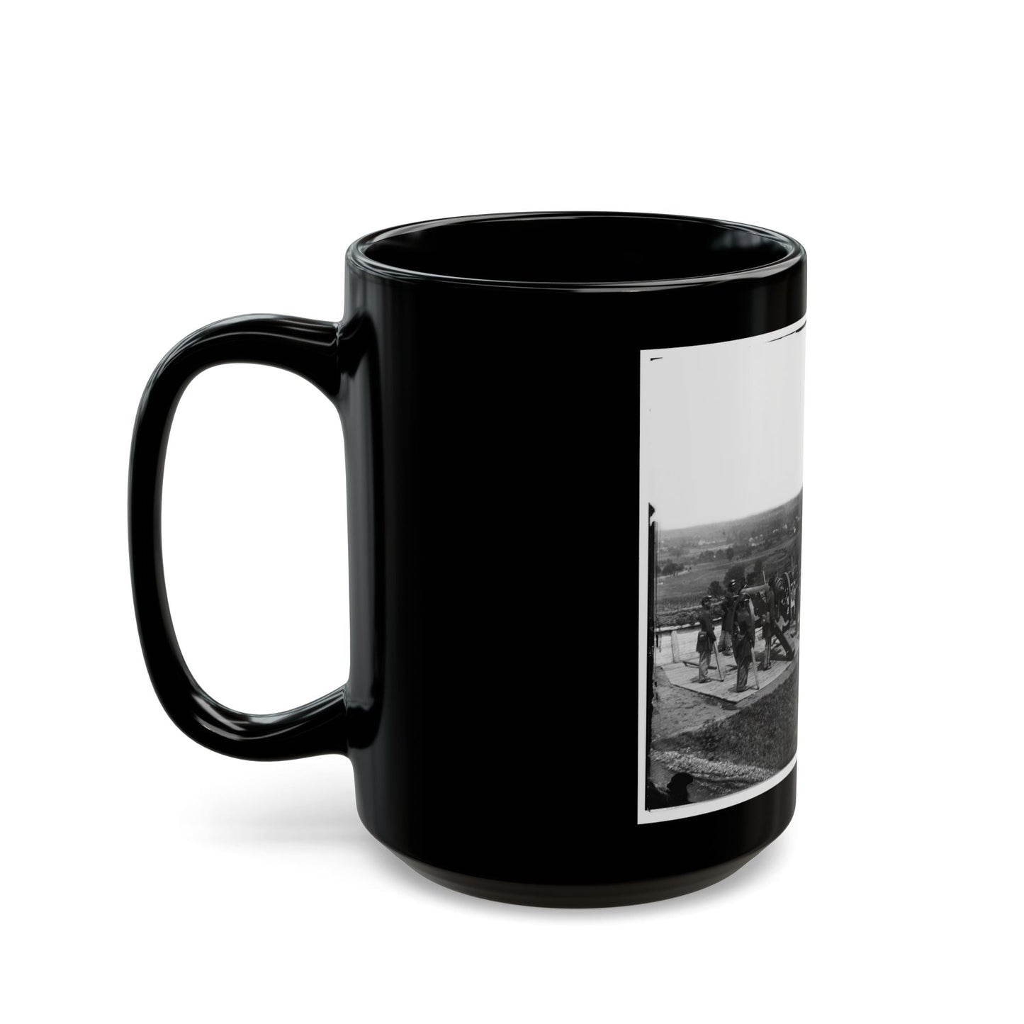 District Of Columbia. Gun Crews Of Company H, 3d Massachusetts Heavy Artillery, At Fort Lincoln (U.S. Civil War) Black Coffee Mug