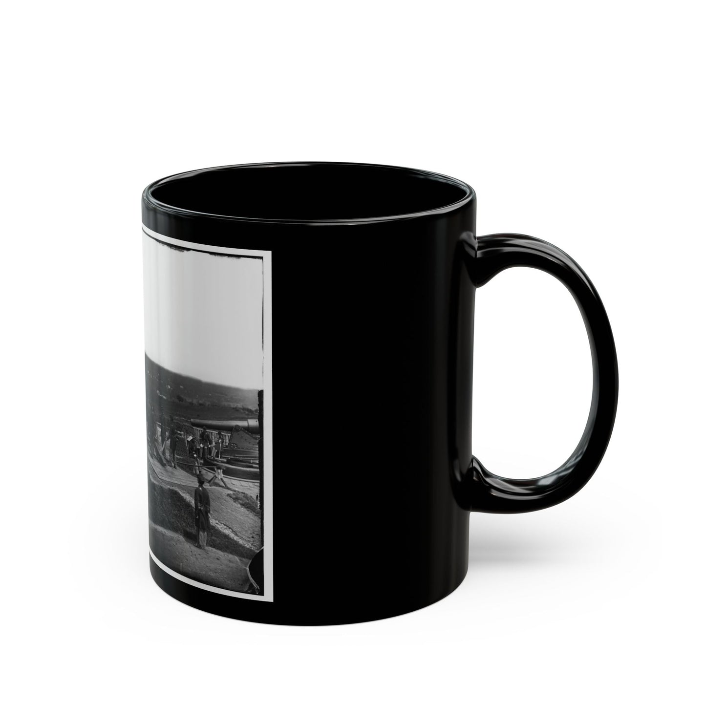 District Of Columbia. Gun Crews Of Company H, 3d Massachusetts Heavy Artillery, At Fort Lincoln (U.S. Civil War) Black Coffee Mug