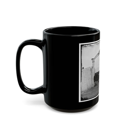 District Of Columbia. Men And Gun Of 3d Massachusetts Heavy Artillery At Ornamental Gate Of Fort Totten (U.S. Civil War) Black Coffee Mug