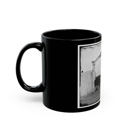 District Of Columbia. Men And Gun Of 3d Massachusetts Heavy Artillery At Ornamental Gate Of Fort Totten (U.S. Civil War) Black Coffee Mug