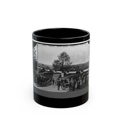 District Of Columbia. Officers And Men Of Company F, 3d Massachusetts Heavy Artillery, In Fort Stevens (U.S. Civil War) Black Coffee Mug