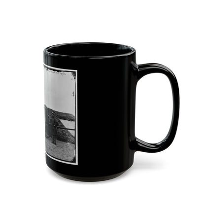 District Of Columbia. Sergeants Of 3d Massachusetts Heavy Artillery, With Gun And Caisson At Fort Totten (U.S. Civil War) Black Coffee Mug