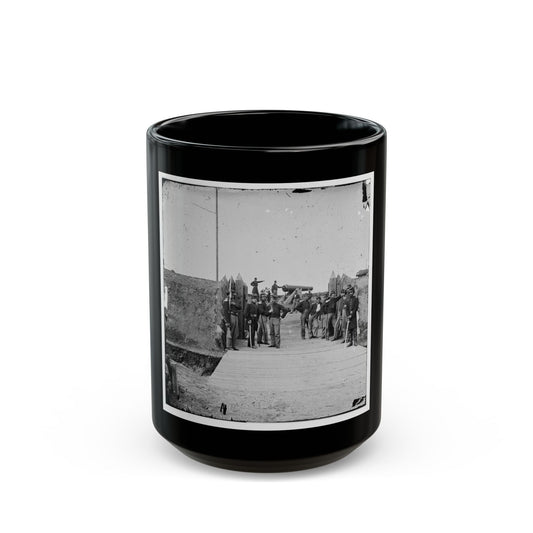 District Of Columbia. Soldiers At Gate Of Fort Slemmer (U.S. Civil War) Black Coffee Mug