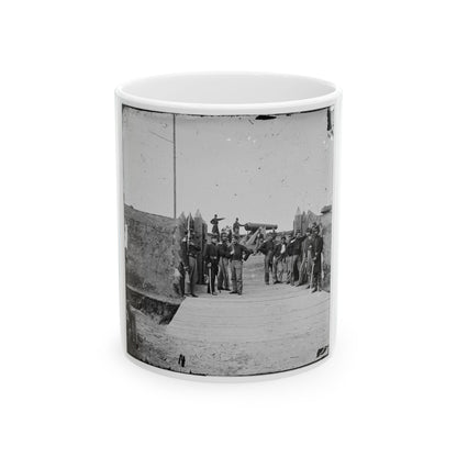 District Of Columbia. Soldiers At Gate Of Fort Slemmer (U.S. Civil War) White Coffee Mug