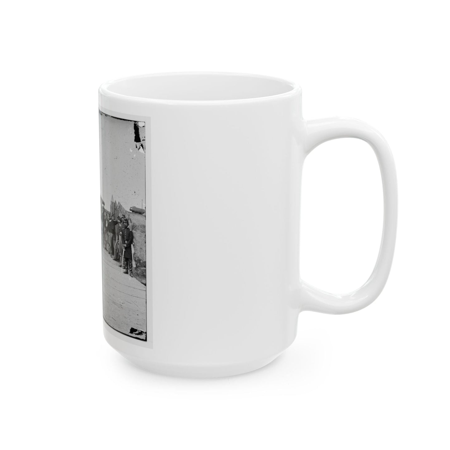 District Of Columbia. Soldiers At Gate Of Fort Slemmer (U.S. Civil War) White Coffee Mug