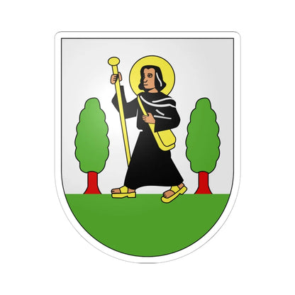 Dittingen-coat of arms (Switzerland) (Coat of Arms) STICKER Vinyl Kiss-Cut Decal 6 Inch White - The Sticker Space