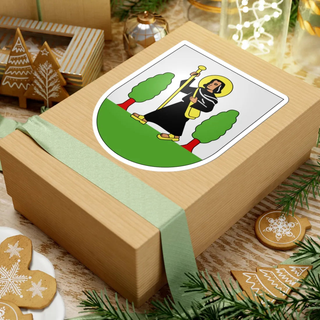 Dittingen-coat of arms (Switzerland) (Coat of Arms) STICKER Vinyl Kiss-Cut Decal - The Sticker Space