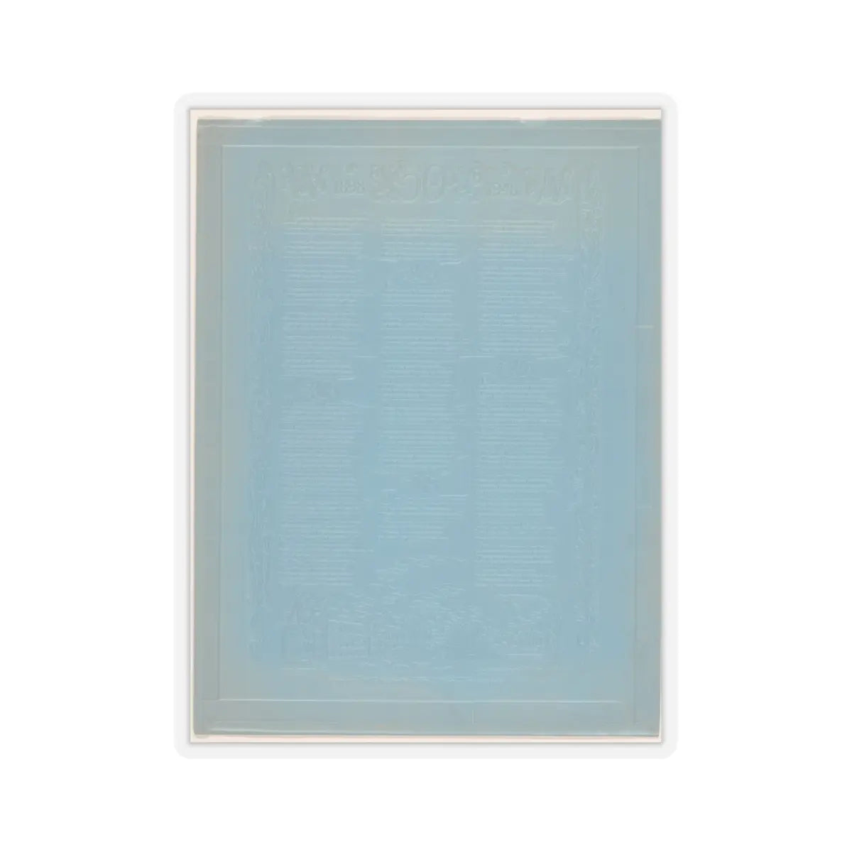 SKU:TSS-STICK-DVRVRV-6X6-14IXT Sizes:6" × 6" Types:Transparent