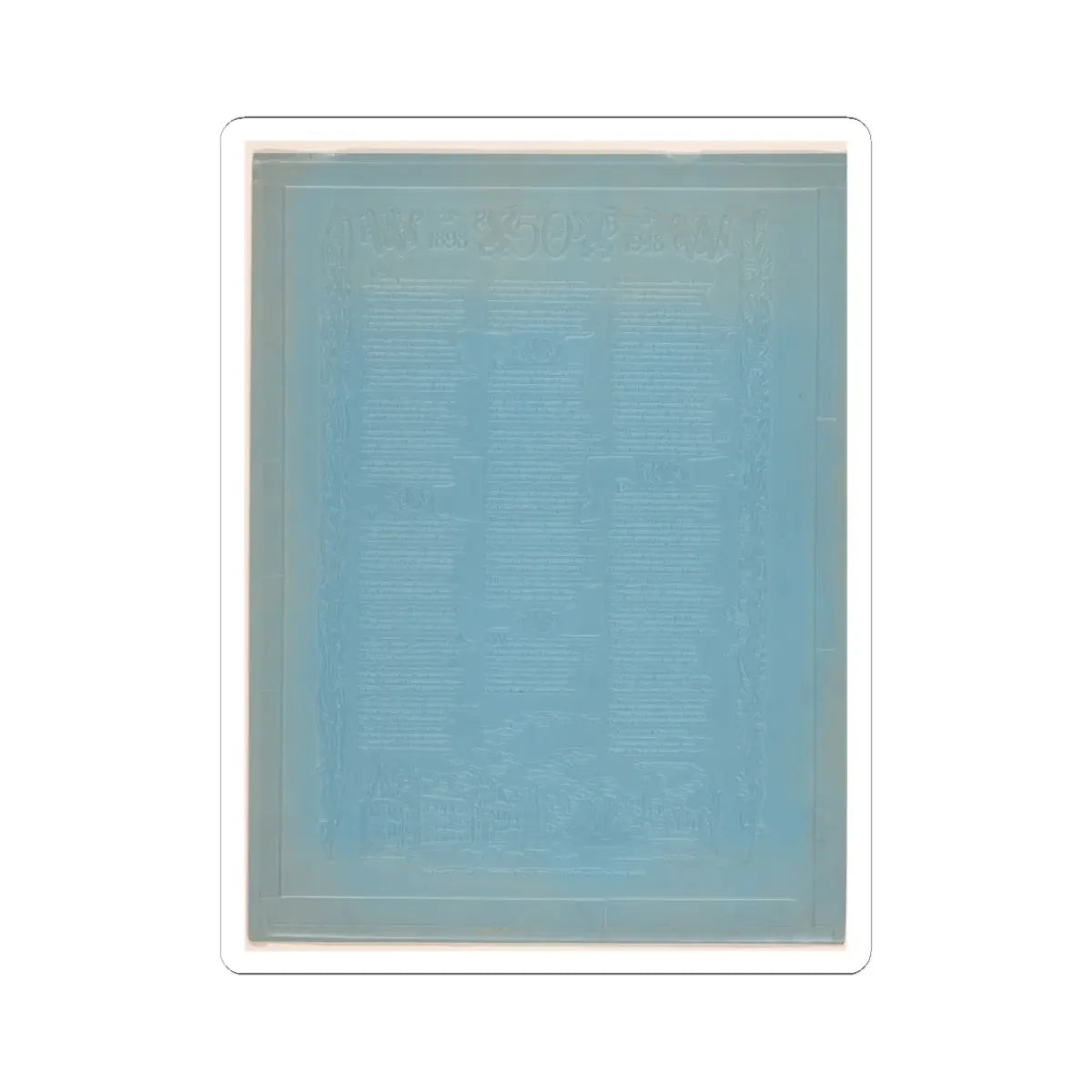 SKU:TSS-STICK-DVRVRV-6X6-5 Sizes:6" × 6" Types:White