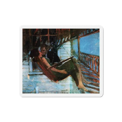 Dividing Line, Rebook, July 1964 (Magazine Illustration) Refrigerator Magnet 4 Inch Die-Cut - The Sticker Space