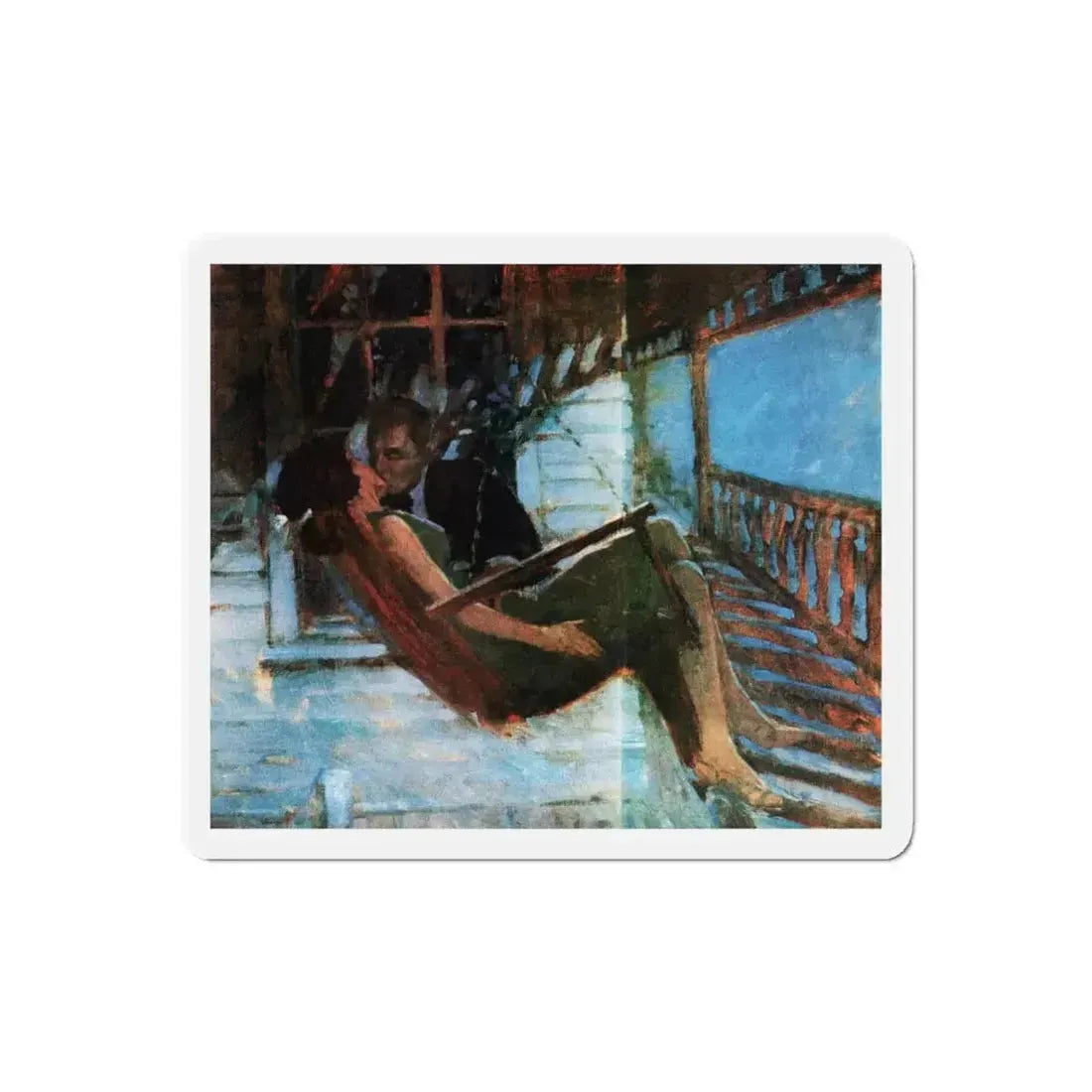 Dividing Line, Rebook, July 1964 (Magazine Illustration) Refrigerator Magnet - The Sticker Space