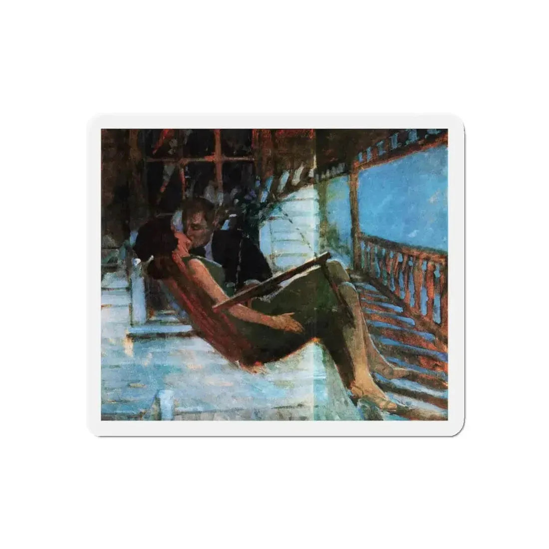 Dividing Line, Rebook, July 1964 (Magazine Illustration) Refrigerator Magnet - The Sticker Space