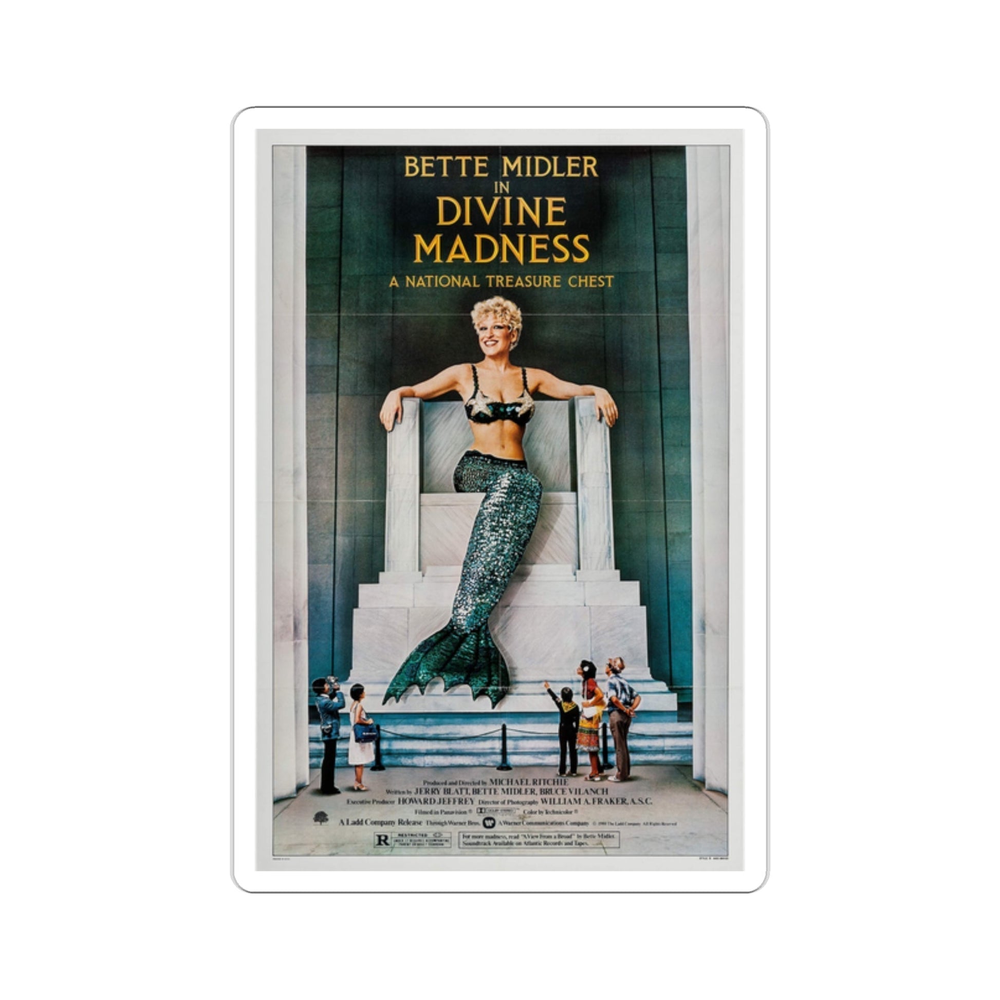 Divine Madness! 1980 Movie Poster STICKER Vinyl Die-Cut Decal-2 Inch-The Sticker Space