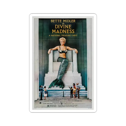 Divine Madness! 1980 Movie Poster STICKER Vinyl Die-Cut Decal 2 Inch - The Sticker Space