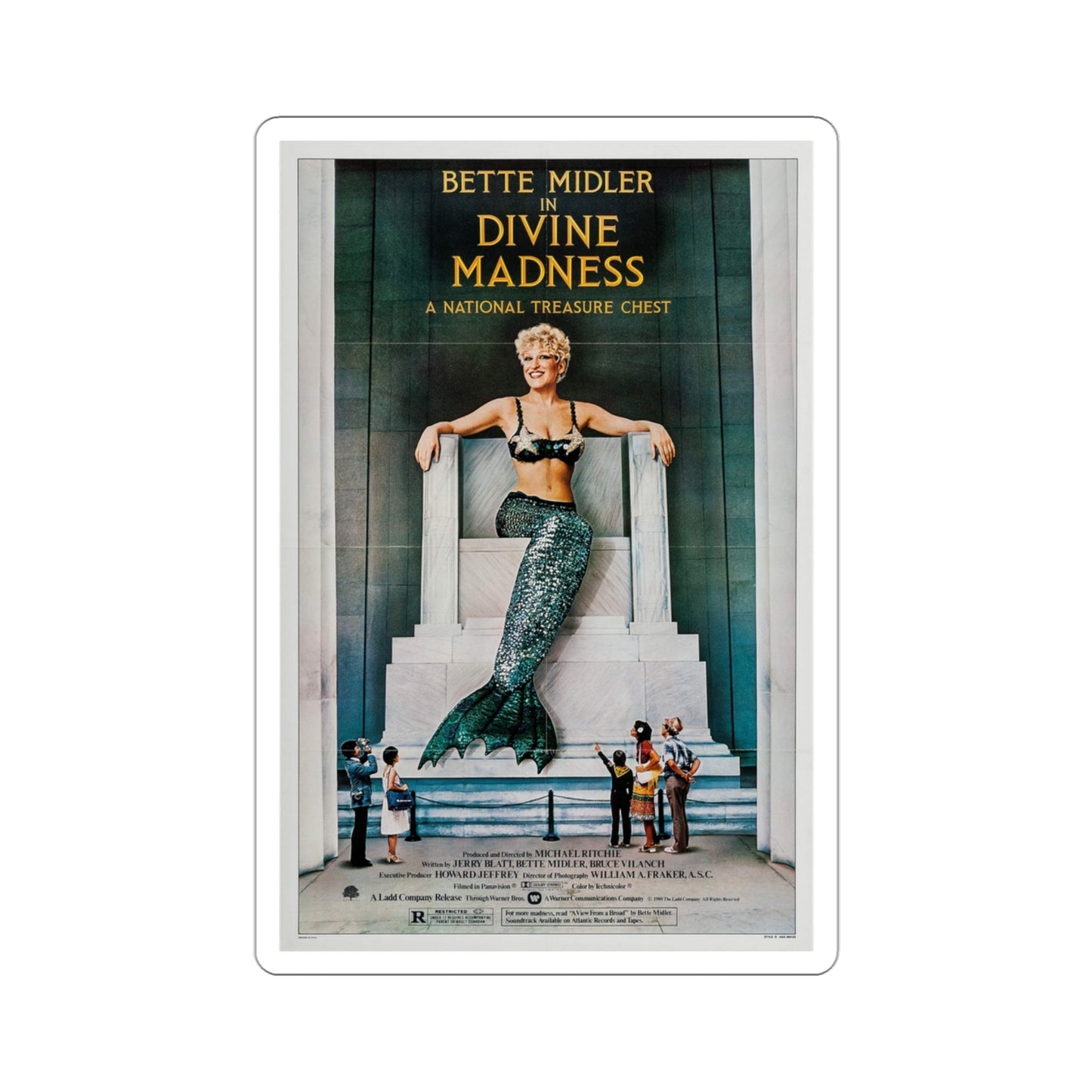 Divine Madness! 1980 Movie Poster STICKER Vinyl Die-Cut Decal-3 Inch-The Sticker Space