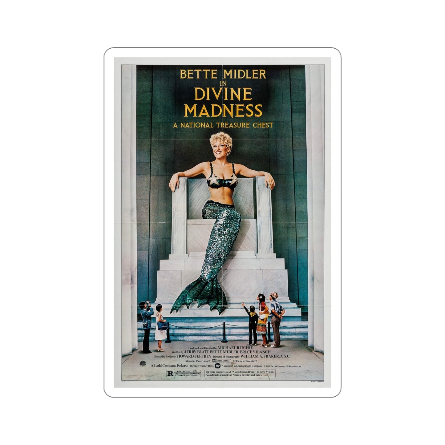 Divine Madness! 1980 Movie Poster STICKER Vinyl Die-Cut Decal-5 Inch-The Sticker Space