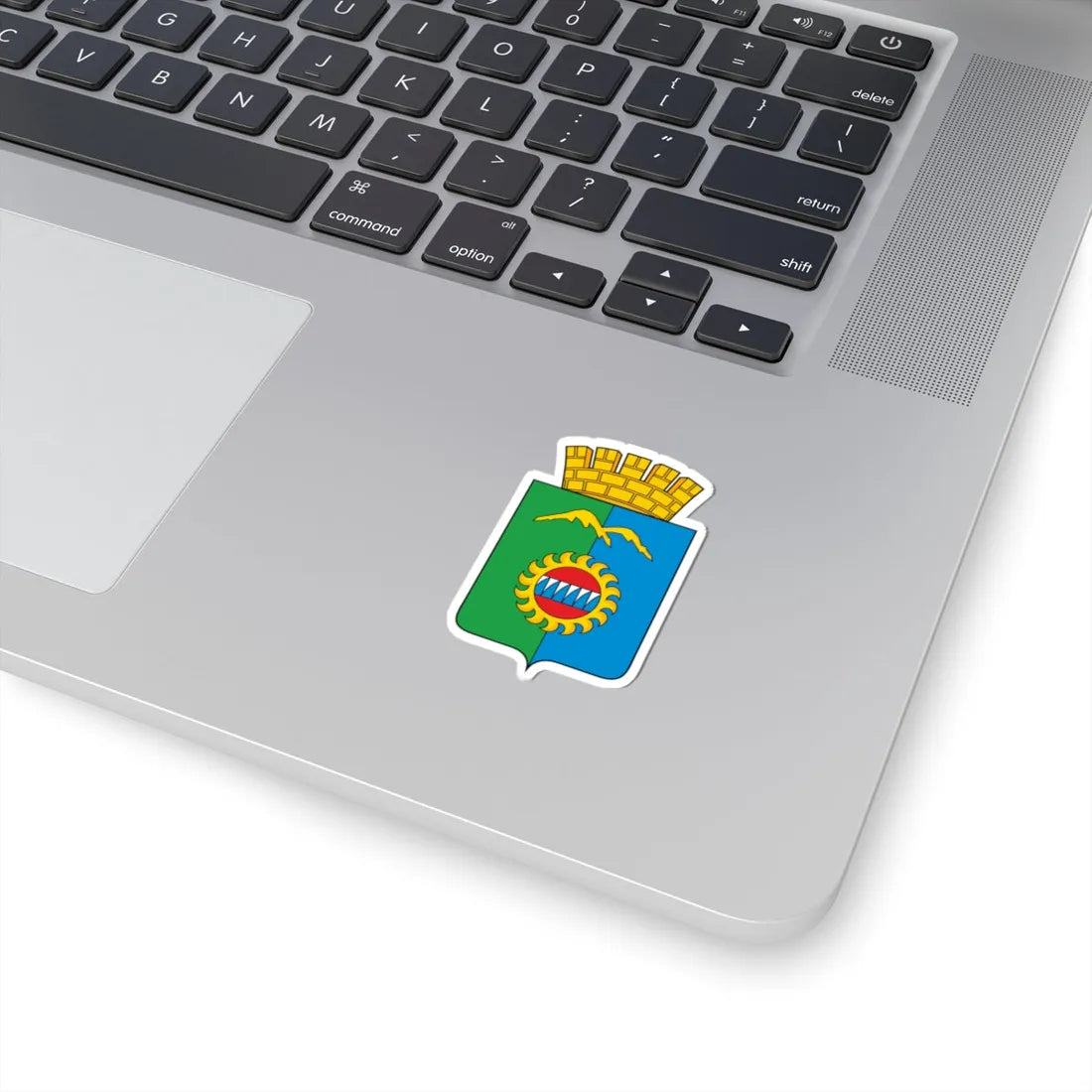 Divnogorsk COA - crowned (Russia) (Coat of Arms) STICKER Vinyl Kiss-Cut Decal - The Sticker Space