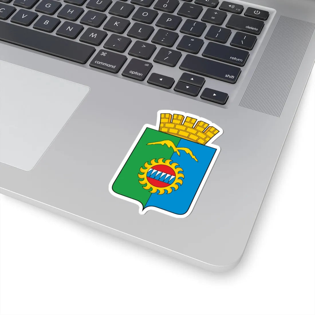 Divnogorsk COA - crowned (Russia) (Coat of Arms) STICKER Vinyl Kiss-Cut Decal - The Sticker Space