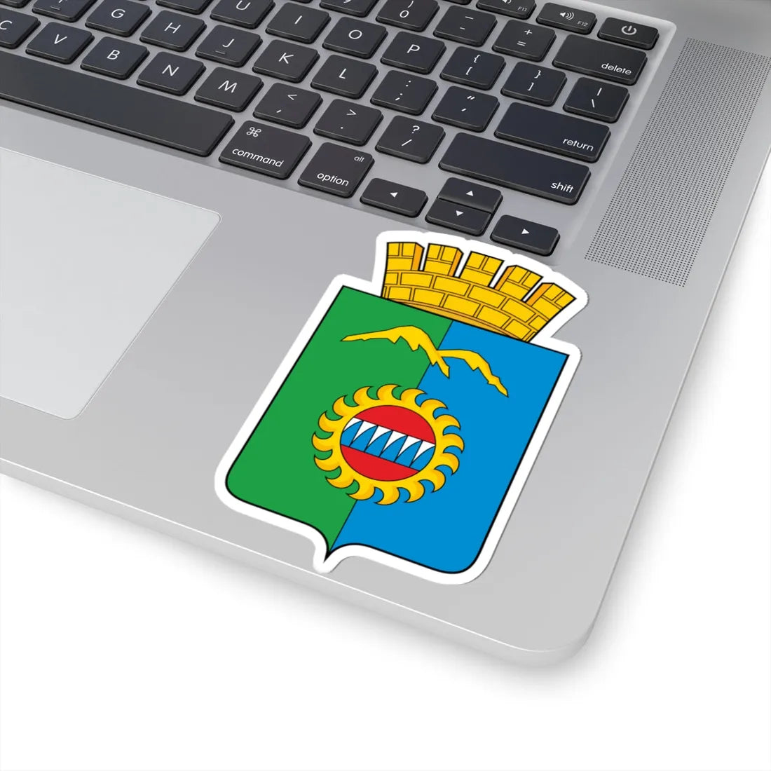 Divnogorsk COA - crowned (Russia) (Coat of Arms) STICKER Vinyl Kiss-Cut Decal - The Sticker Space