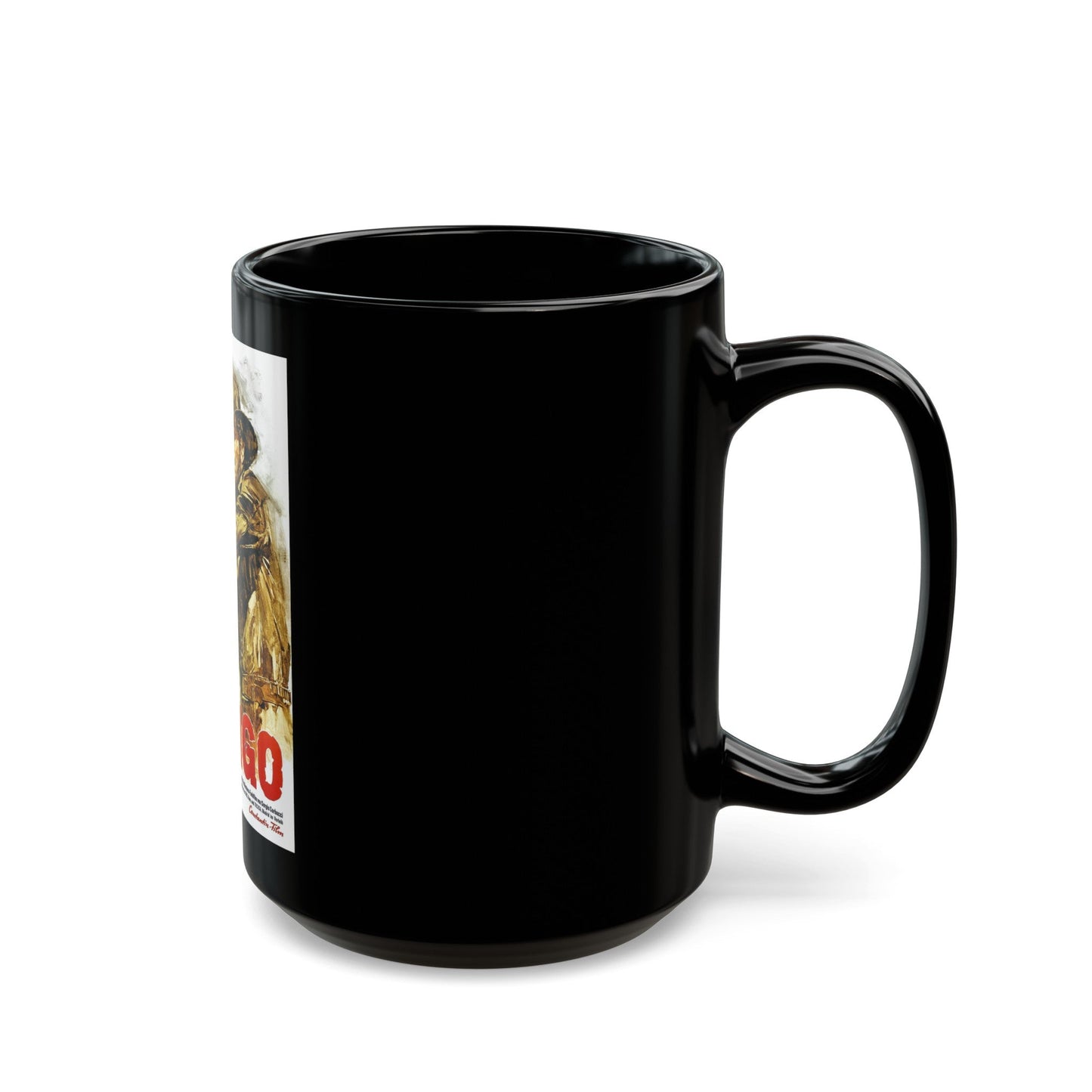 DJANGO 1966 Movie Poster - Black Coffee Mug-The Sticker Space