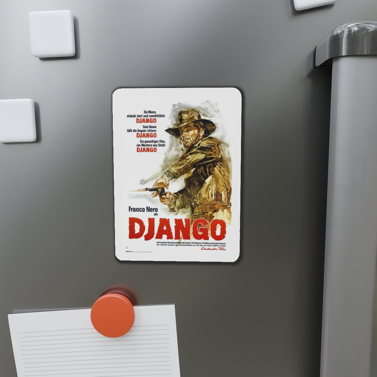 DJANGO 1966 Movie Poster - Die-Cut Magnet-The Sticker Space