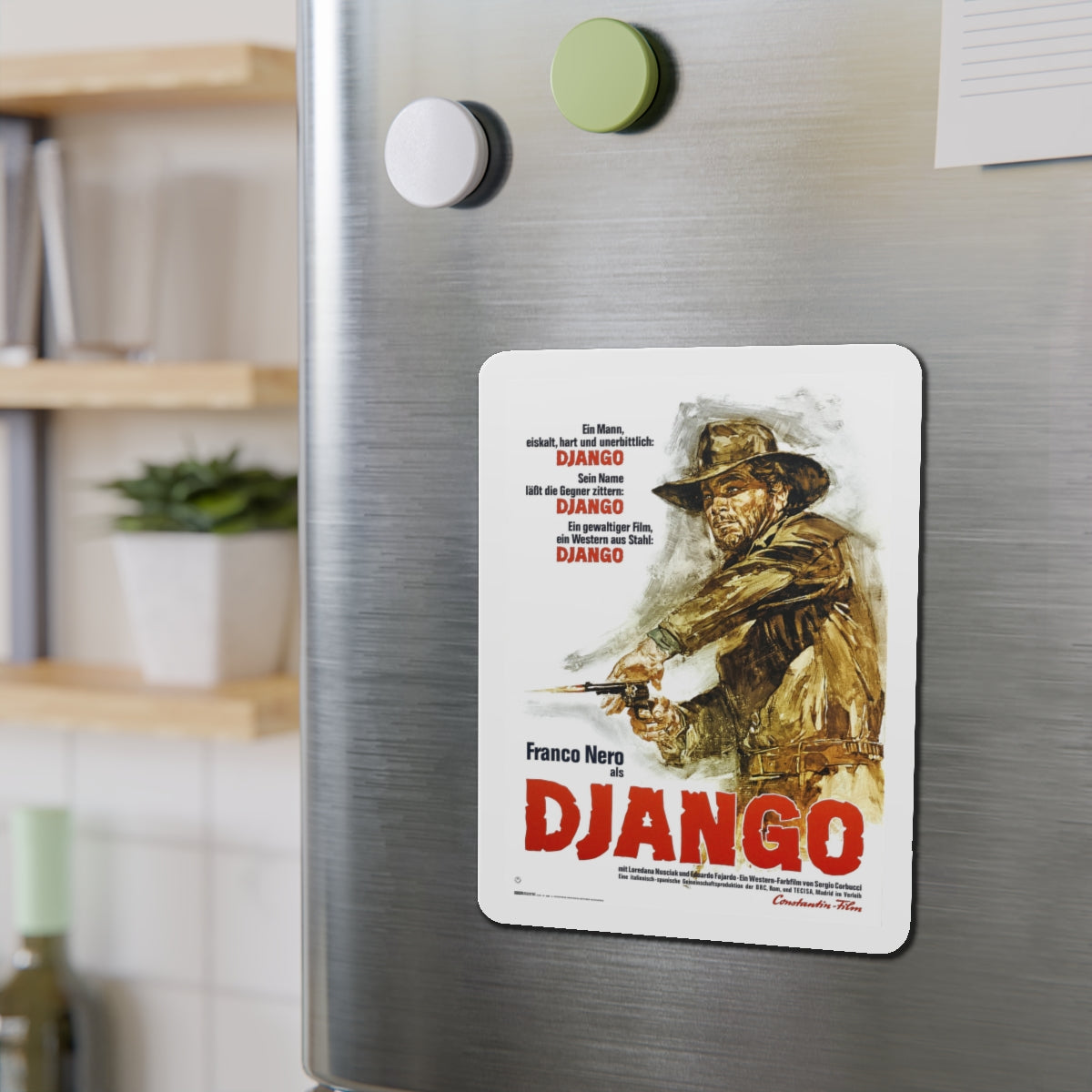 DJANGO 1966 Movie Poster - Die-Cut Magnet-The Sticker Space