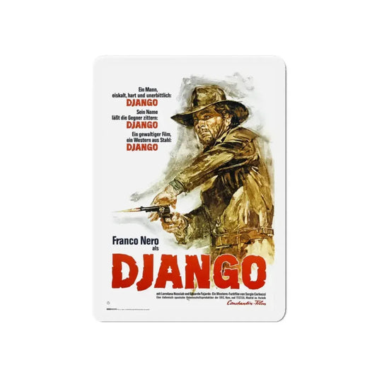 DJANGO 1966 Movie Poster - Refrigerator Magnet 6 Inch - The Sticker Space