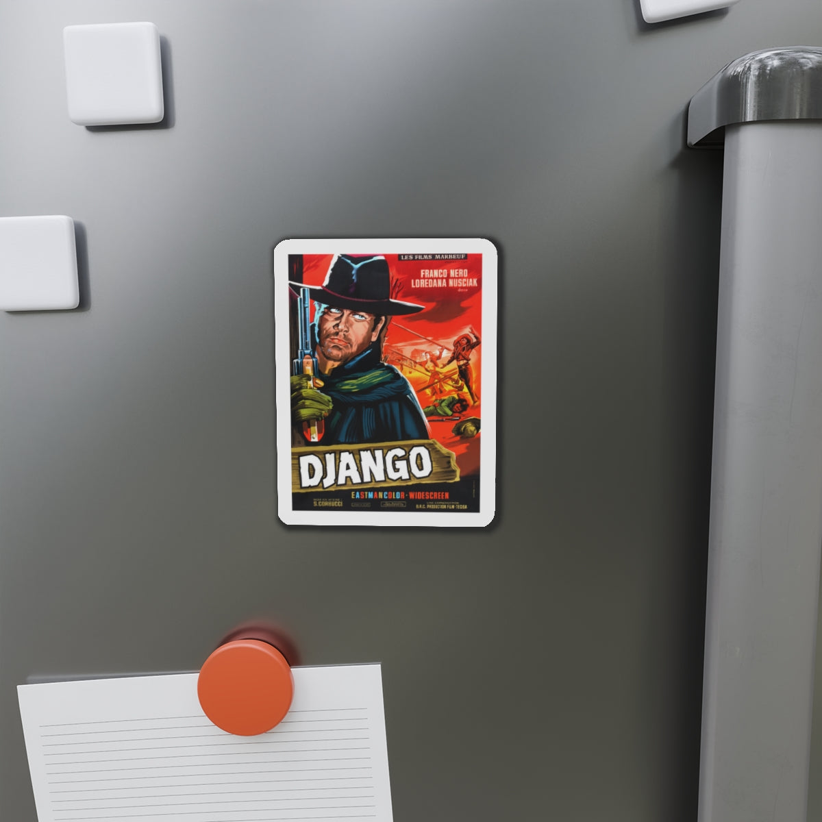 DJANGO (FRENCH) 1966 Movie Poster - Die-Cut Magnet-The Sticker Space