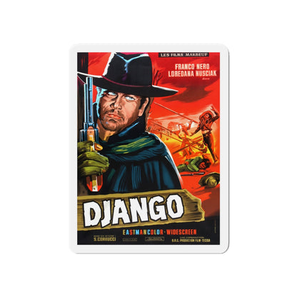 DJANGO (FRENCH) 1966 Movie Poster - Die-Cut Magnet-6 × 6"-The Sticker Space