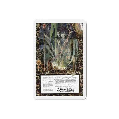 Djer-Kiss ad, Ladies' Home Journal, August 1918 (Magazine Illustration) Refrigerator Magnet - The Sticker Space