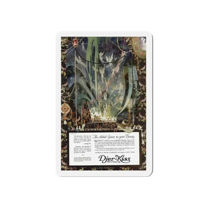 Djer-Kiss ad, Ladies' Home Journal, August 1918 (Magazine Illustration) Refrigerator Magnet - The Sticker Space