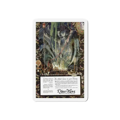 Djer-Kiss ad, Ladies' Home Journal, August 1918 (Magazine Illustration) Refrigerator Magnet - The Sticker Space